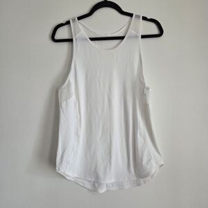 Women's White Sleeveless Top